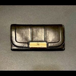 Coach Black Leather Kristin Spectators Wallet